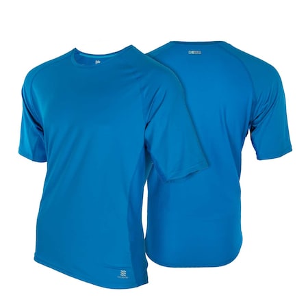 Men's Drirelease Mobile Cooling Short Sleeve Shirt, Royal Blue, LG